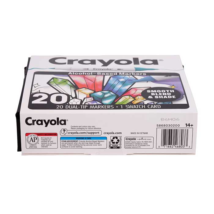 Crayola Dual-Tip Alcohol-Based Marker Set for Adults (20ct)
