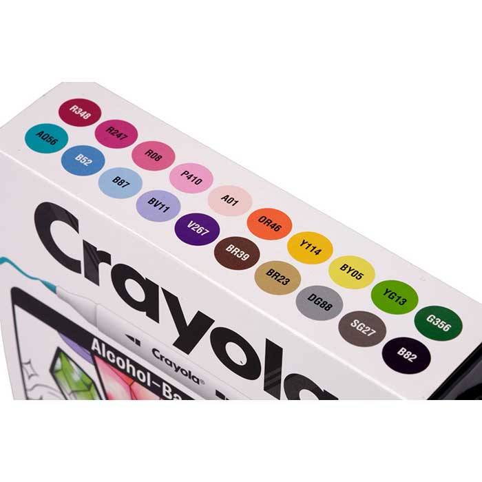 Crayola Dual-Tip Alcohol-Based Marker Set for Adults (20ct)