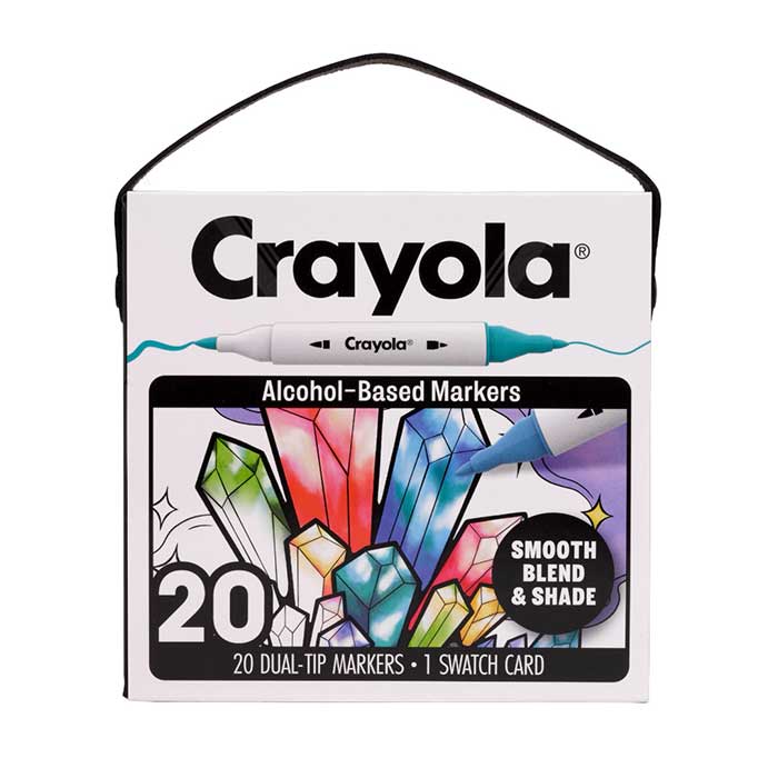Crayola Dual-Tip Alcohol-Based Marker Set for Adults (20ct)