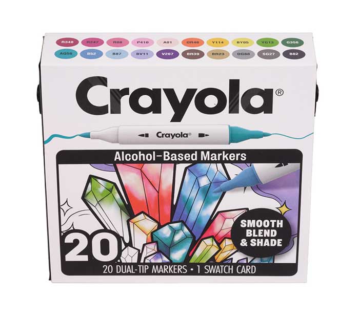 Crayola Dual-Tip Alcohol-Based Marker Set for Adults (20ct)