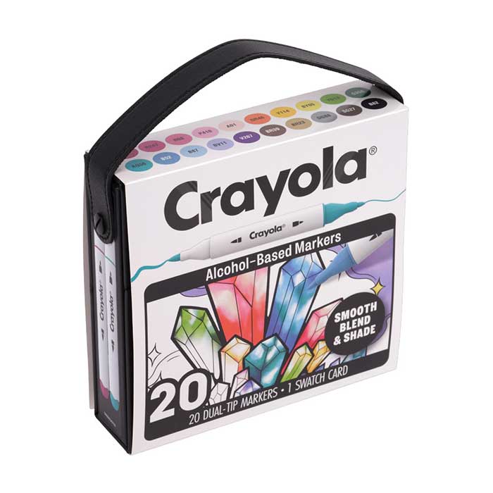 Crayola Dual-Tip Alcohol-Based Marker Set for Adults (20ct)