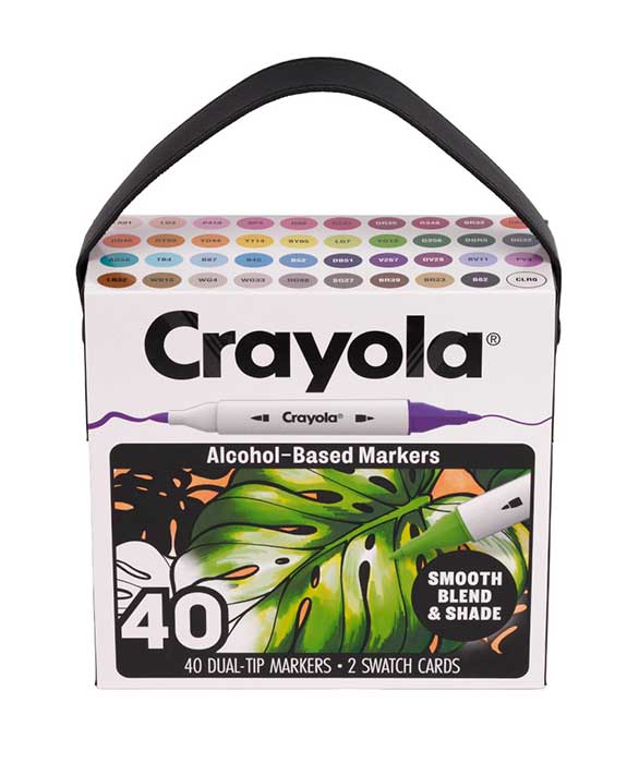 Crayola Dual-Tip Alcohol-Based Markers 40 count set