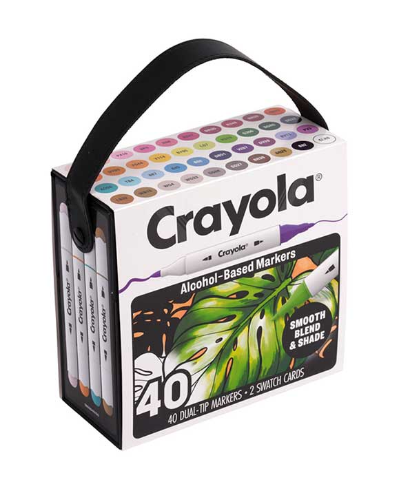 Crayola Dual-Tip Alcohol-Based Markers 40 count set