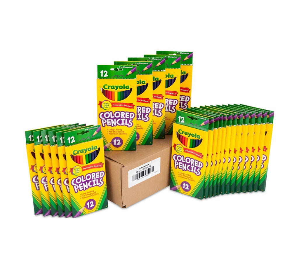 24 Box Classpack of 12 Count Long Colored Pencils