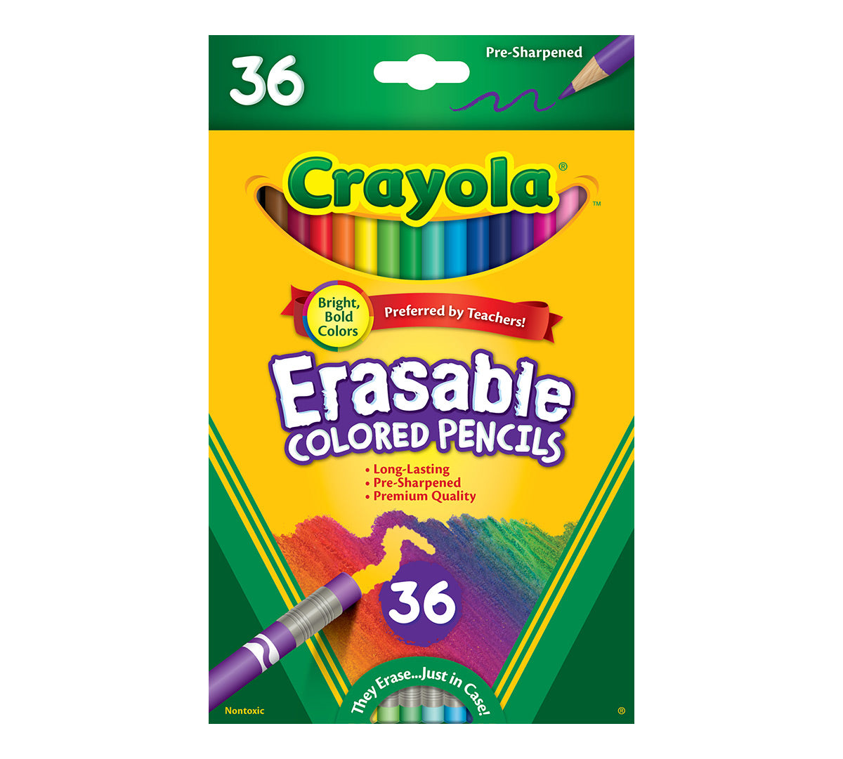 Erasable Colored Pencils 36 Count