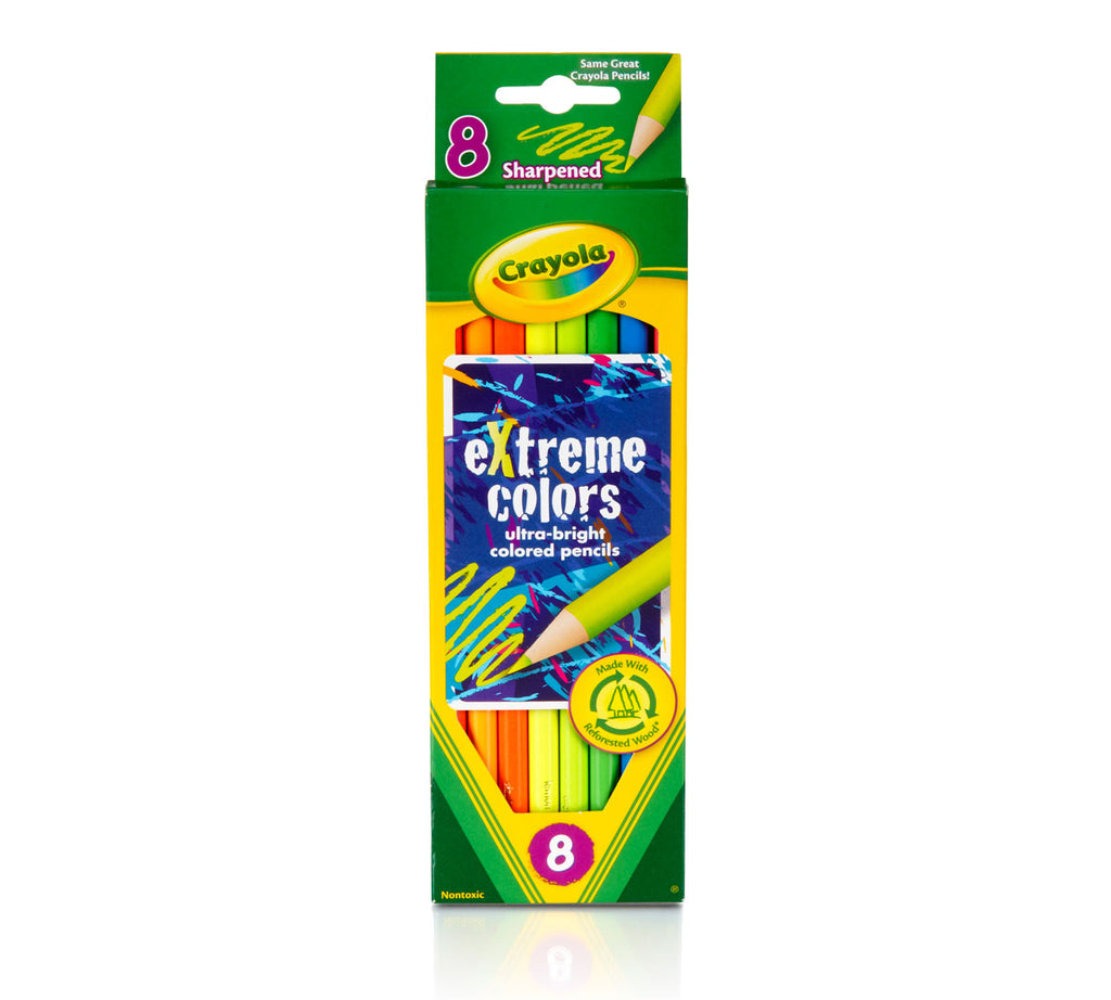 eXtreme colors Colored Pencils  8 Count