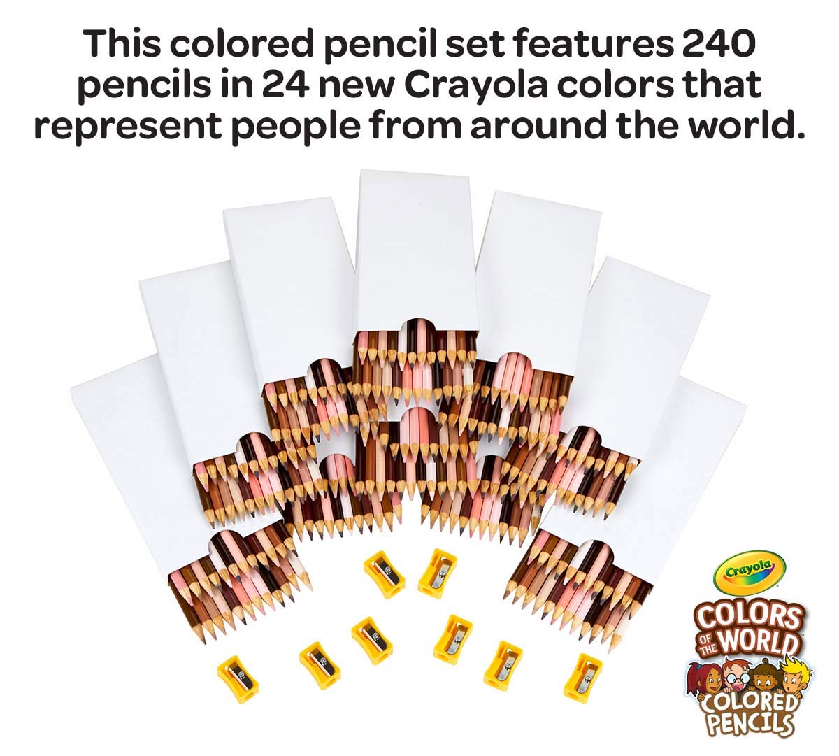 Colors of the World Classpack Bulk Skin Tone Colored Pencils