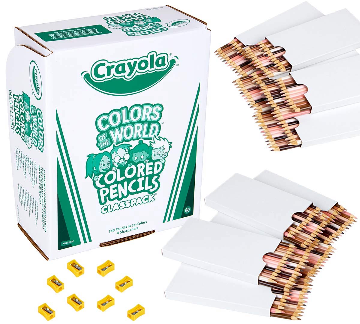 Colors of the World Classpack Bulk Skin Tone Colored Pencils