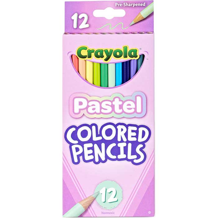 Pastel Colored Pencils 12 Count