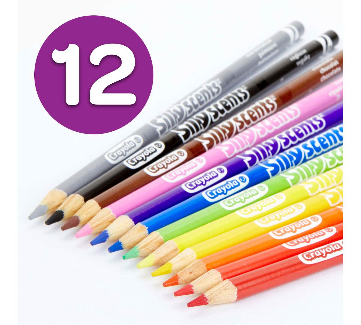Silly Scents Colored Pencils Sweet Scents 12 Count