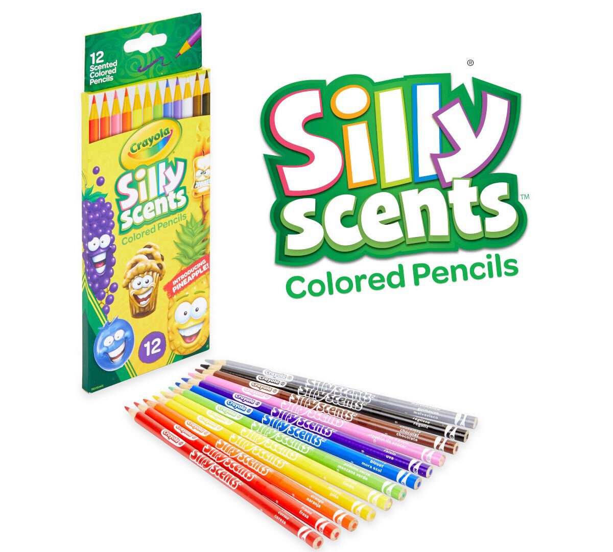 Silly Scents Colored Pencils Sweet Scents 12 Count