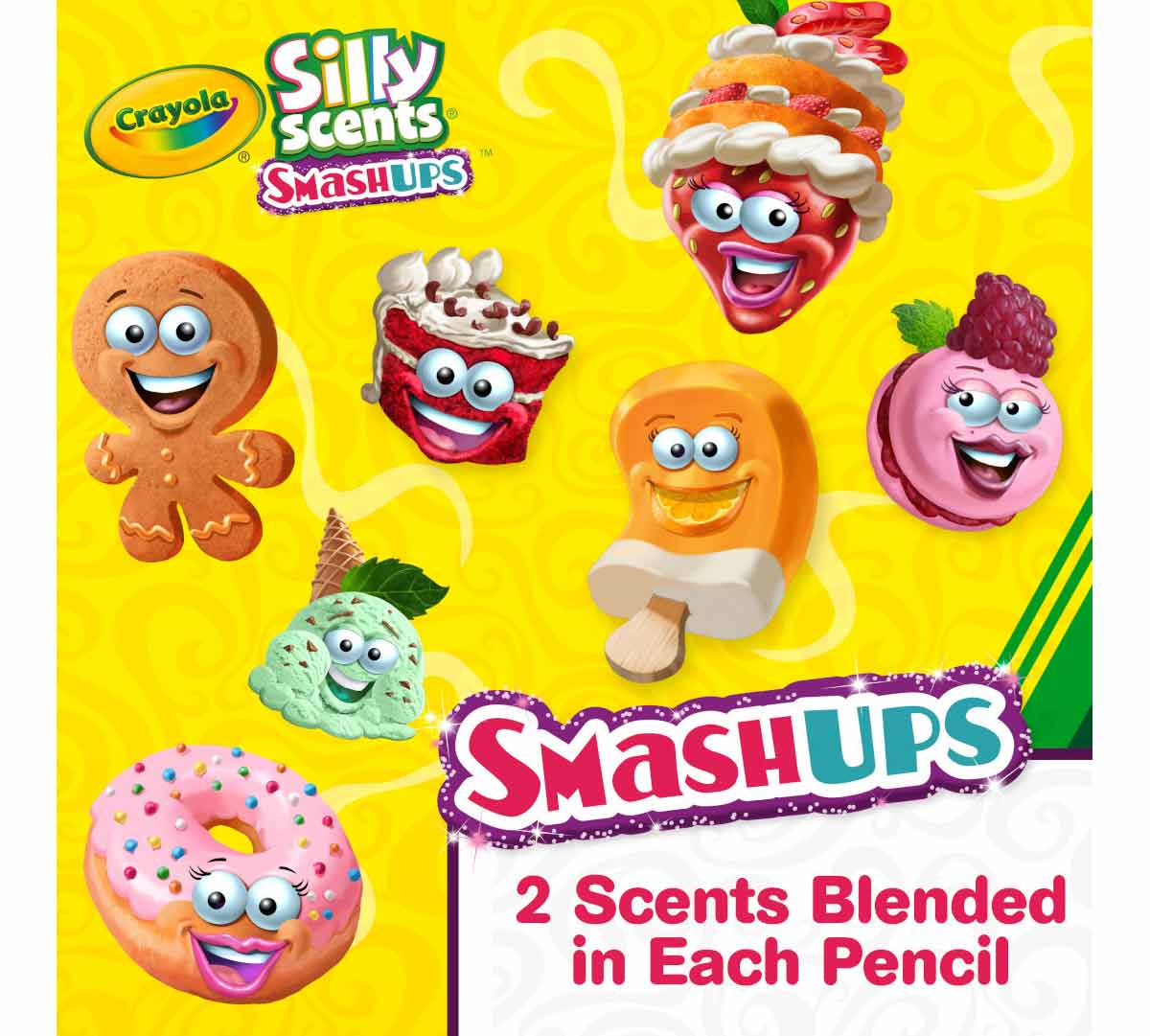Silly Scents Smash Ups Colored Pencils 12 Count