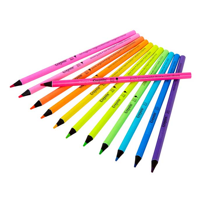 Neon Colored Pencils 12 Count
