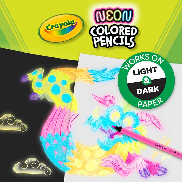 Neon Colored Pencils 12 Count