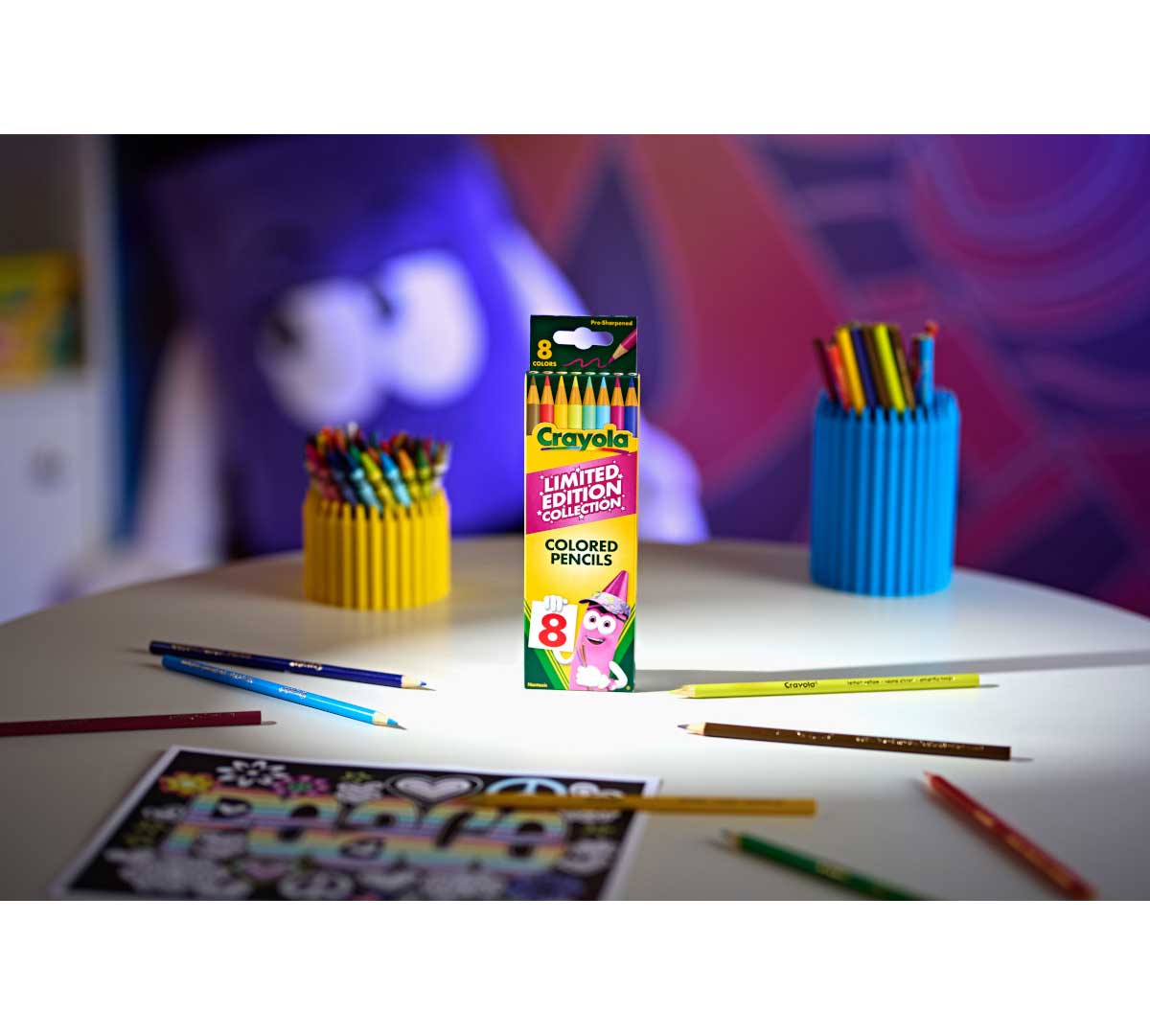 Limited Edition Retired Colored Pencils 8 Count