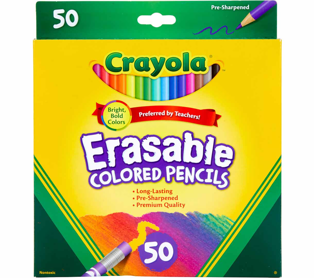 Erasable Colored Pencils 50 Count