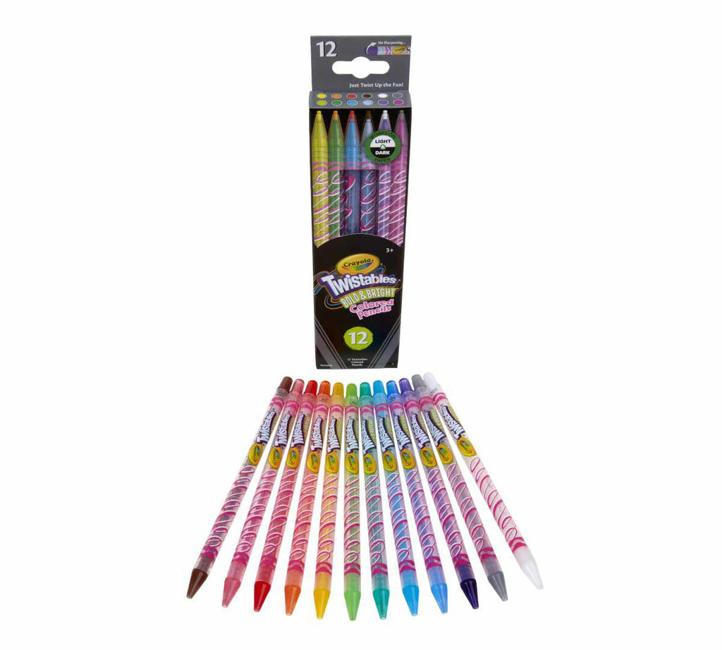 Twistables Colored Pencils Bold &amp; Bright 12 Count