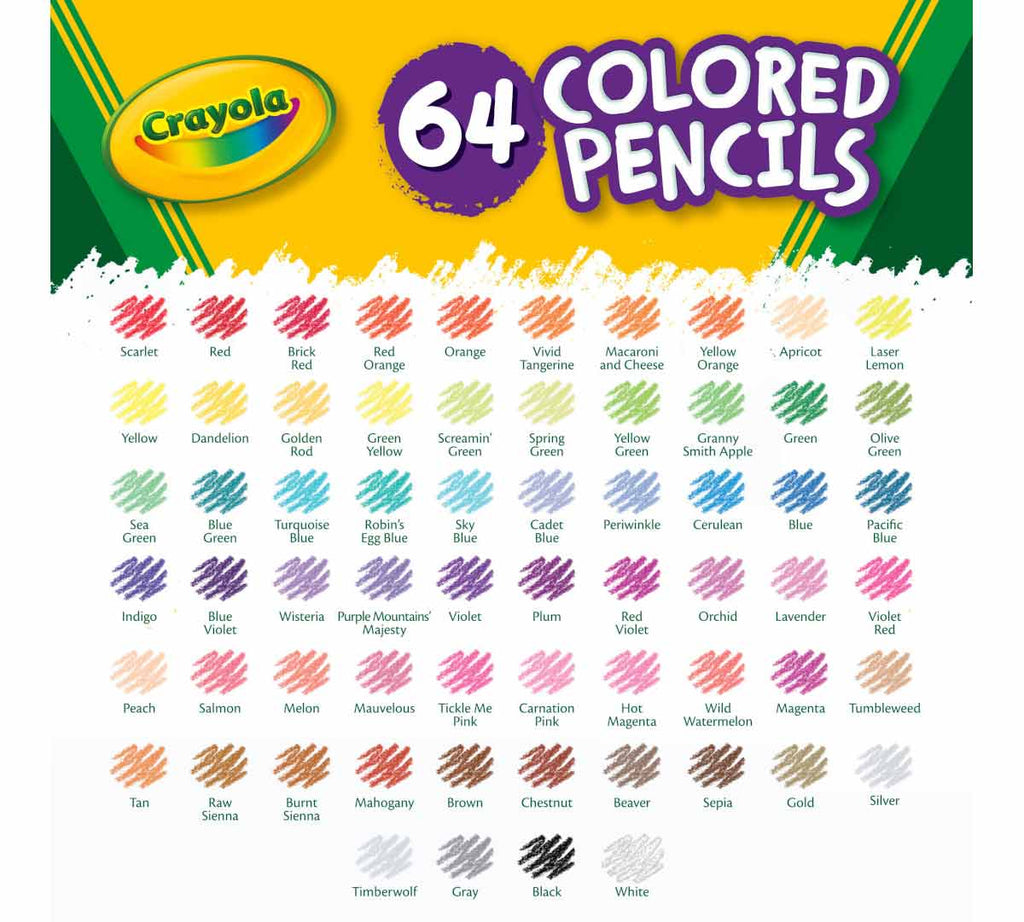 Short Colored Pencils 64 Count