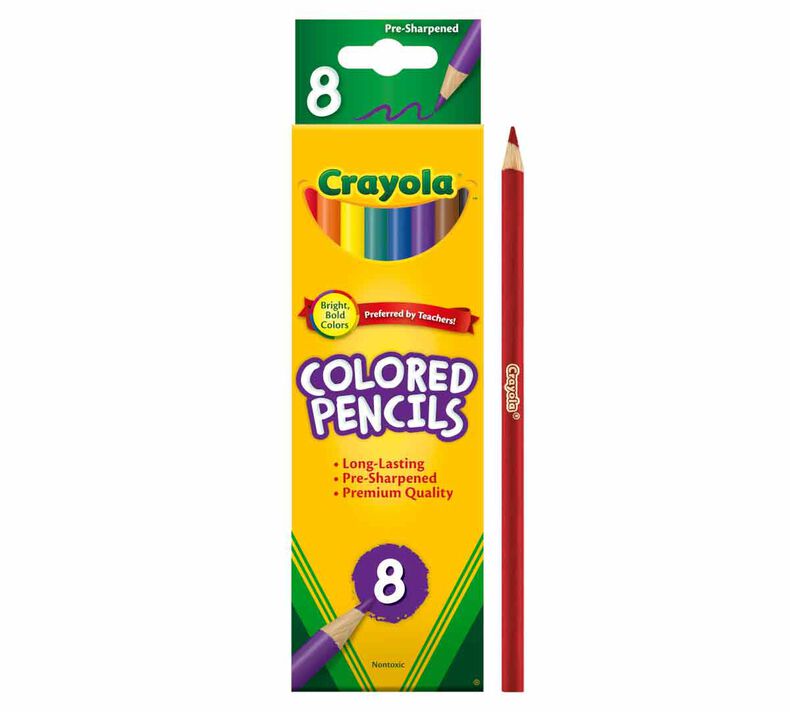 Colored Pencils Long 8 Count