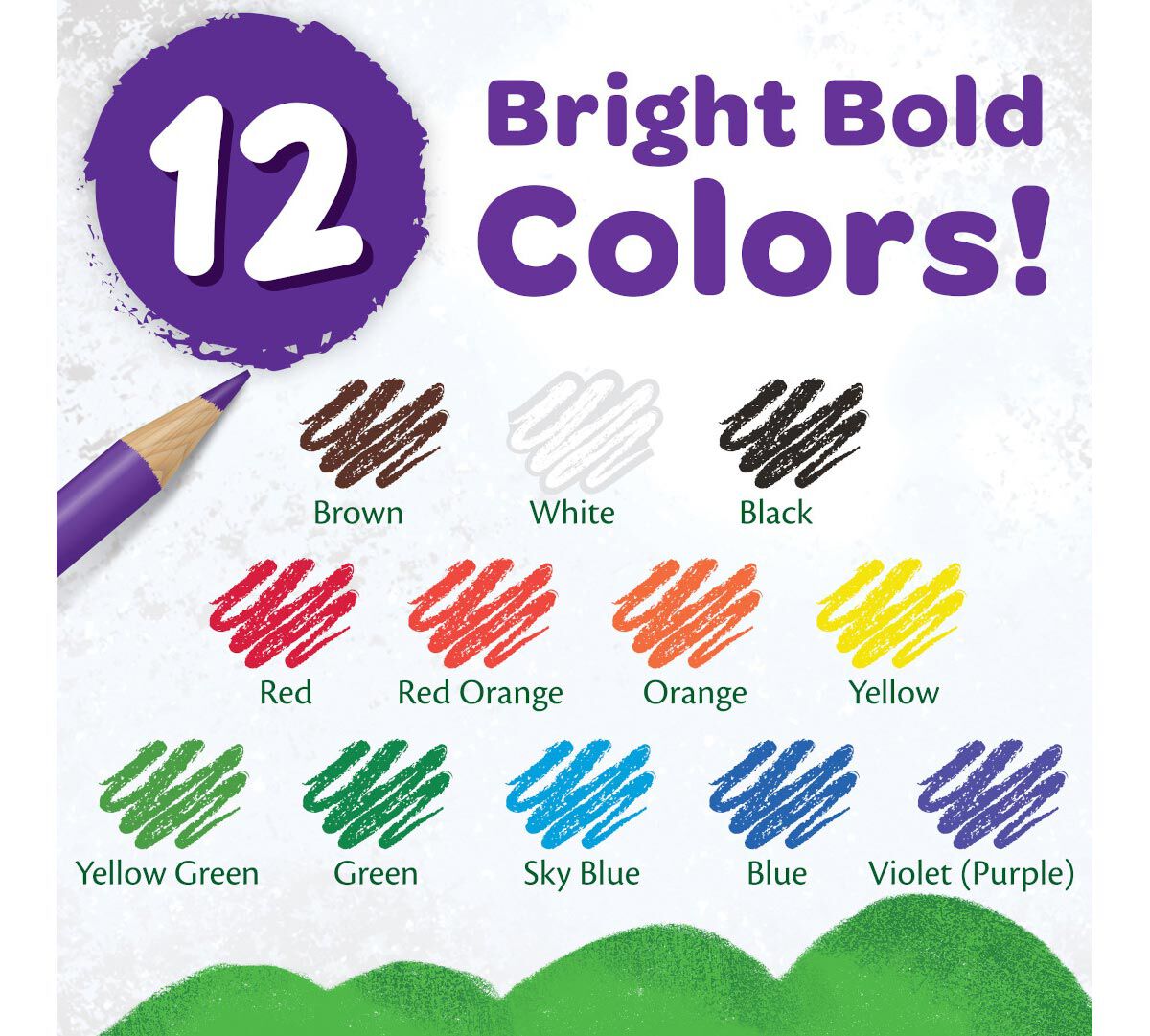 Colored Pencils Long 12 Count
