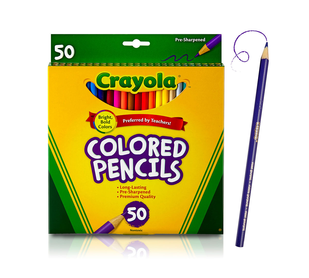 Colored Pencils 50 Count Long