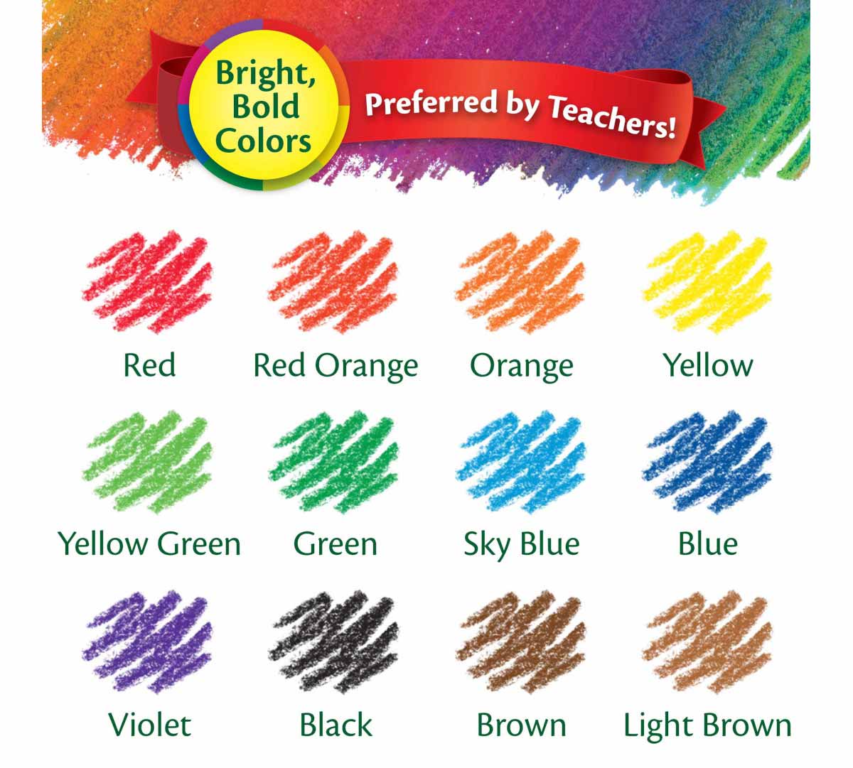 Erasable Colored Pencils 12 Count