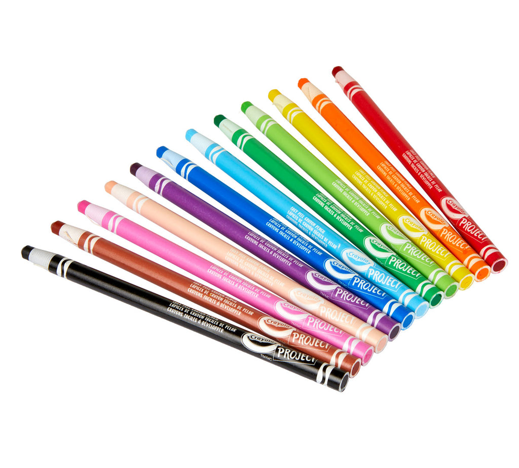 Easy Peel Crayon Pencils 12 Count