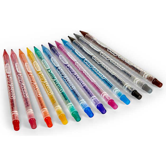 Silly Scents Twistables Colored Pencils Sweet Scents 12 Count