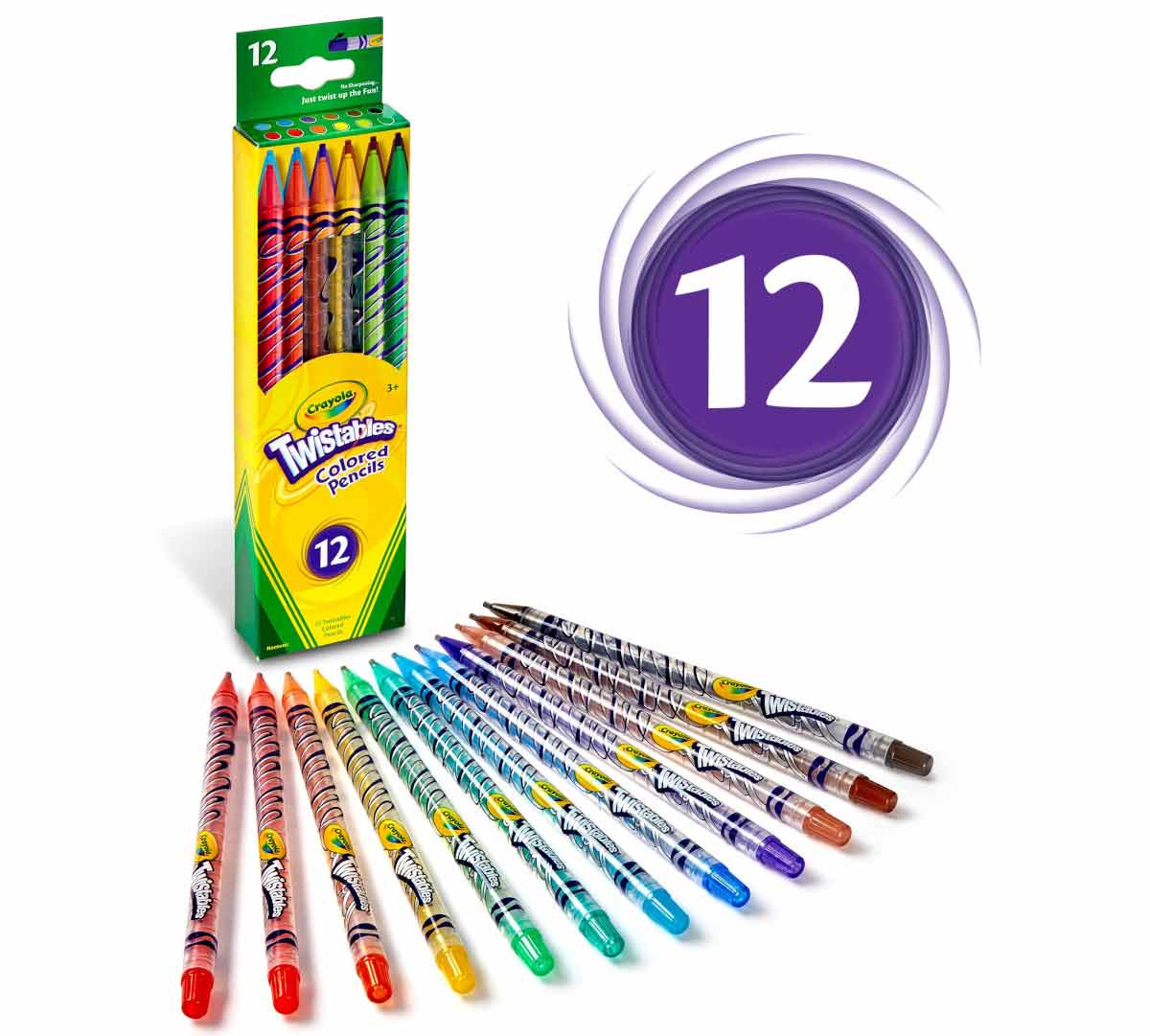Twistables Colored Pencils 12 Count