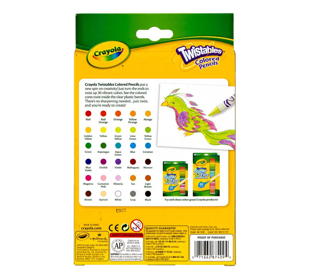 Twistables Colored Pencils 30 Count
