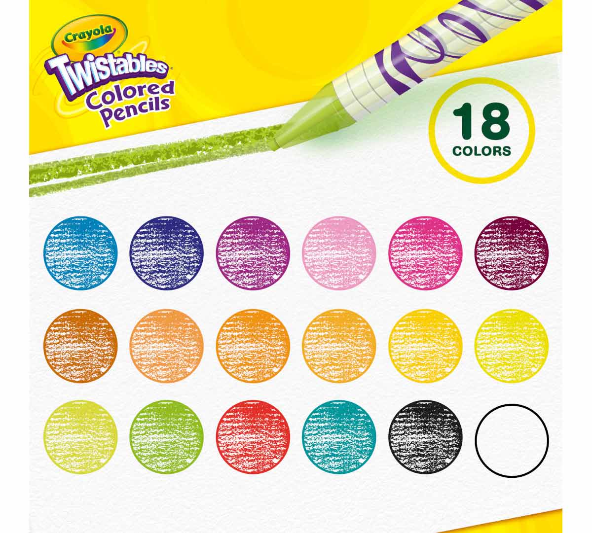 Twistables Colored Pencils 18 ct.