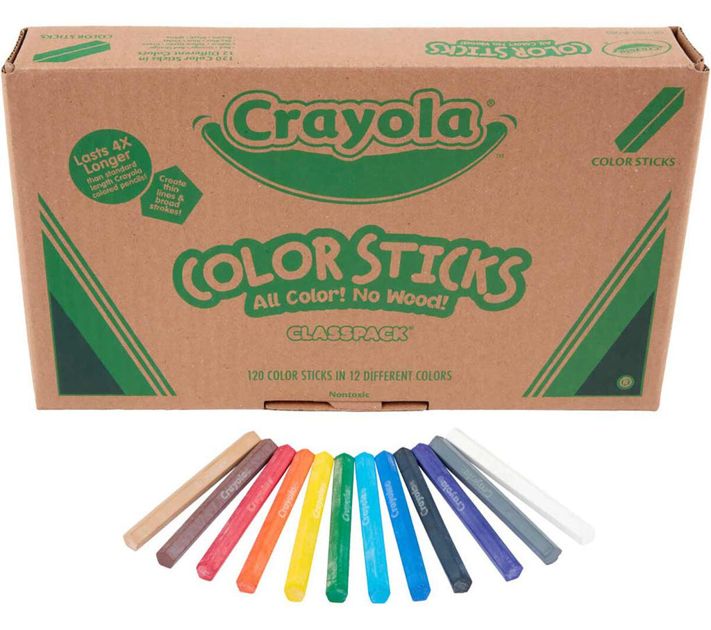 Color Sticks Classpack 120 Count 12 Colors