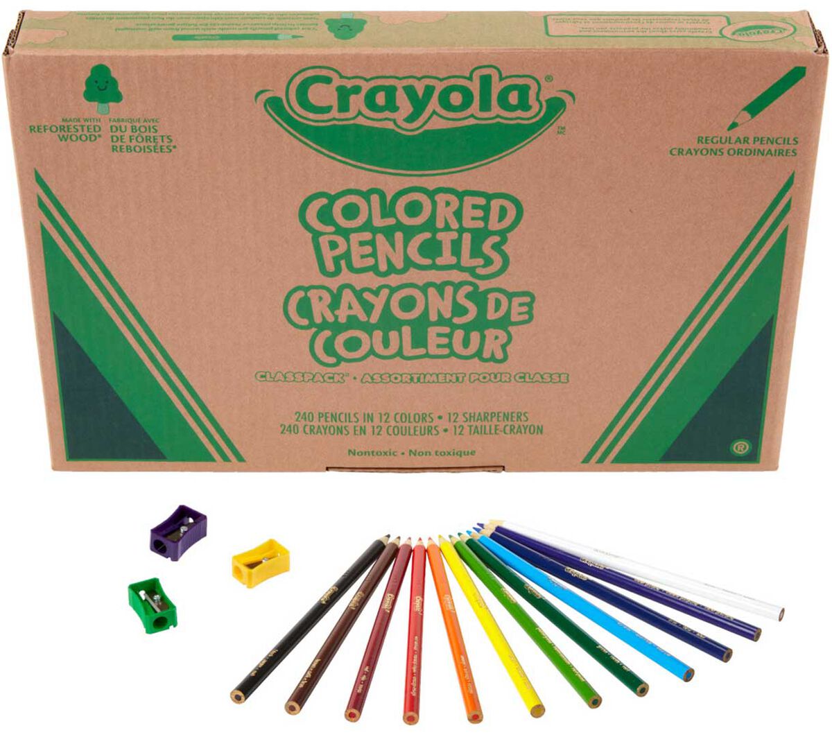 Colored Pencils Classpack 240 Count 12 Colors