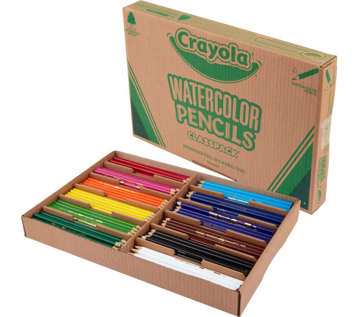 Watercolor Pencils Classpack 240 Count 12 Colors