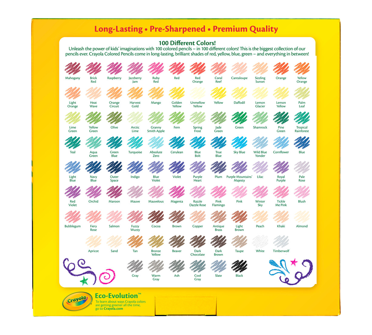 Colored Pencils 100 Count
