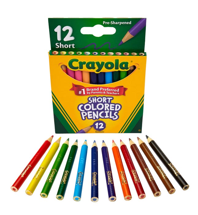 Short Colored Pencils 12 Count