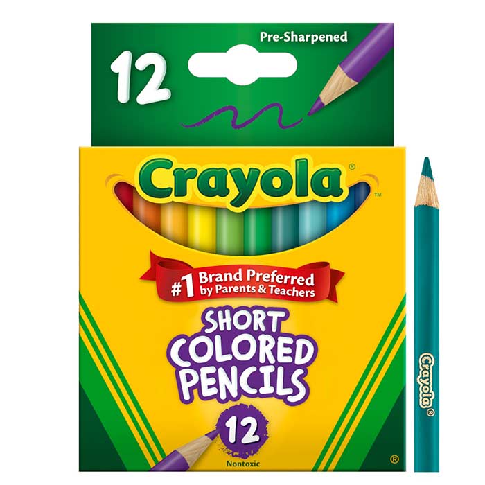 Short Colored Pencils 12 Count