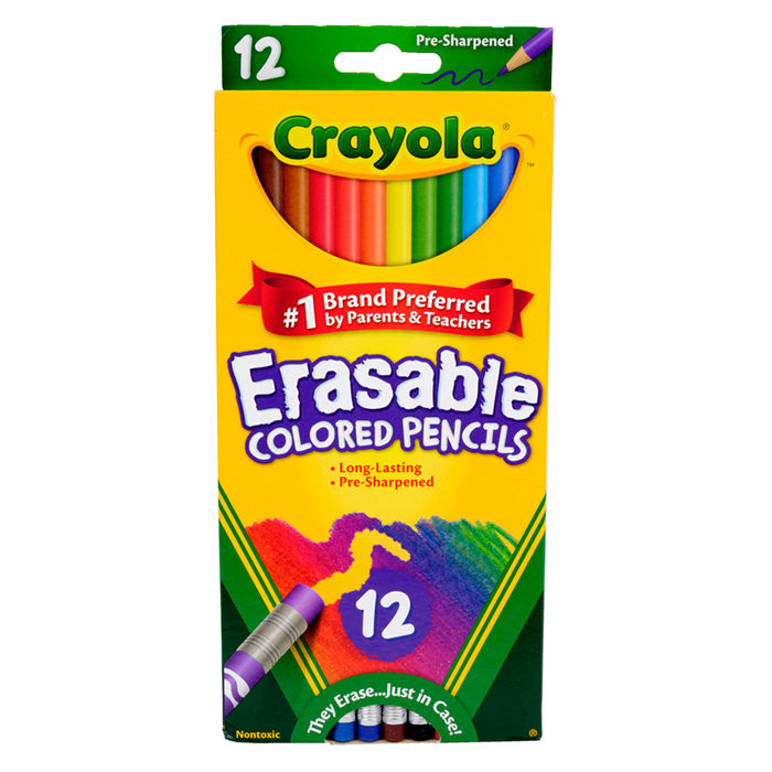 Erasable Colored Pencils 12 Count