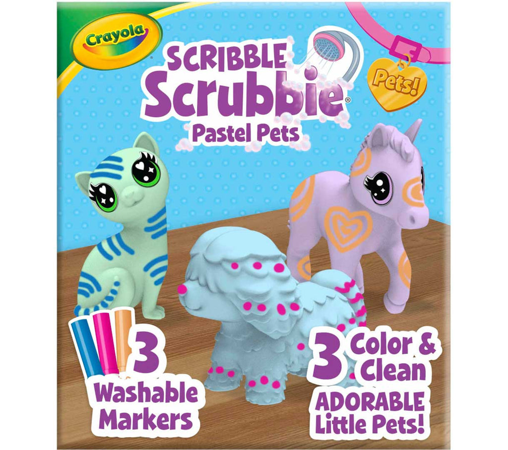 Scribble Scrubbie Pastel Pets
