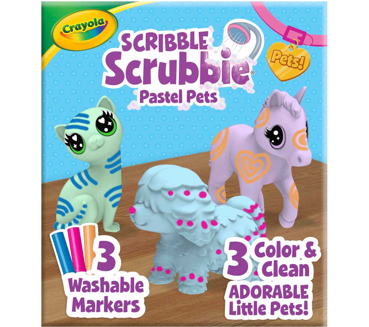 Scribble Scrubbie Pastel Pets