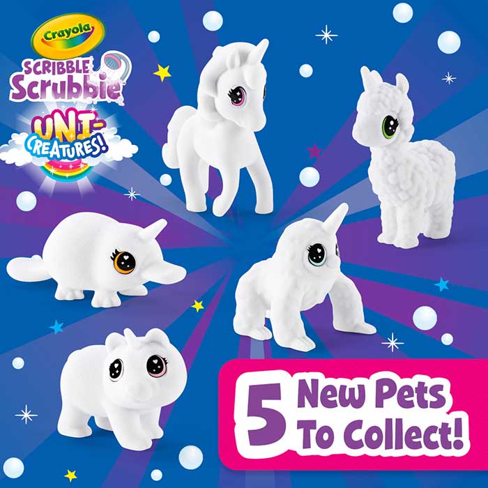 Scribble Scrubbie Mini Tub Uni-Creature