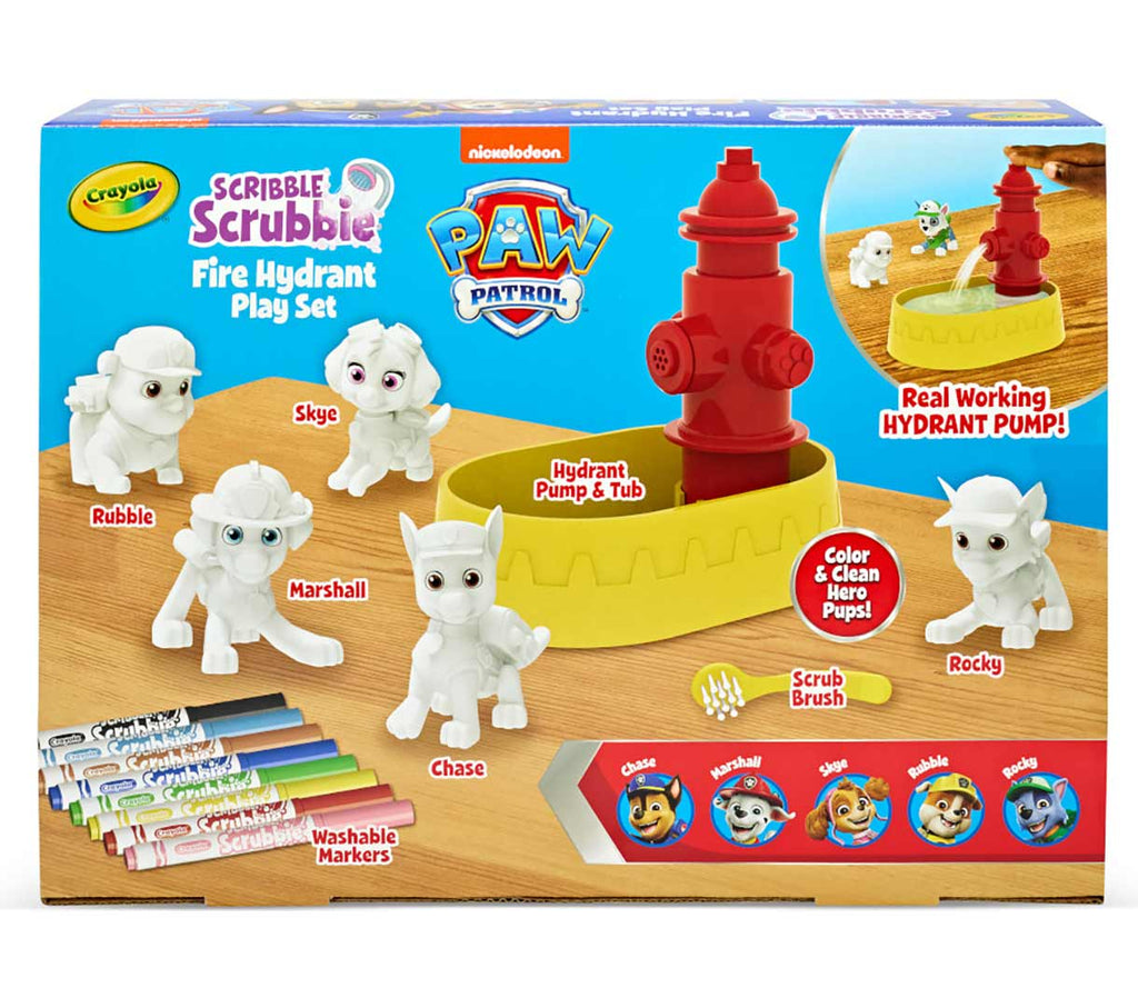 Scribble Scrubbie PAW Patrol Fire Hydrant Play Set