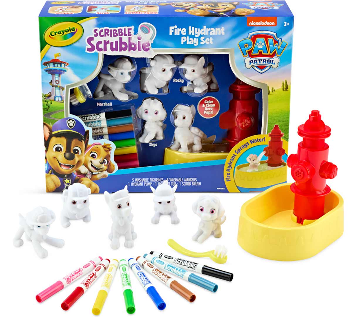 Scribble Scrubbie PAW Patrol Fire Hydrant Play Set