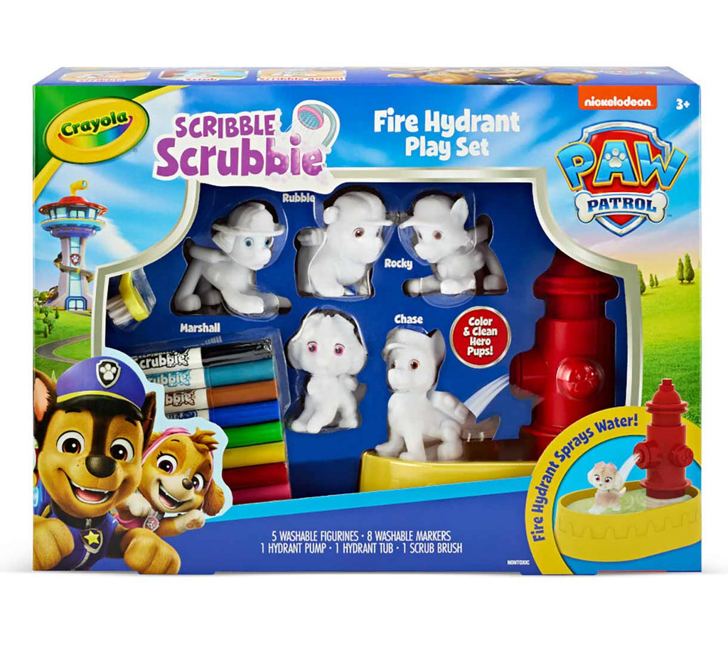 Scribble Scrubbie PAW Patrol Fire Hydrant Play Set