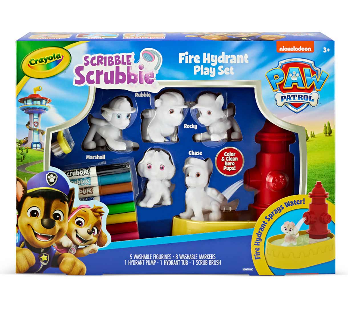 Scribble Scrubbie PAW Patrol Fire Hydrant Play Set