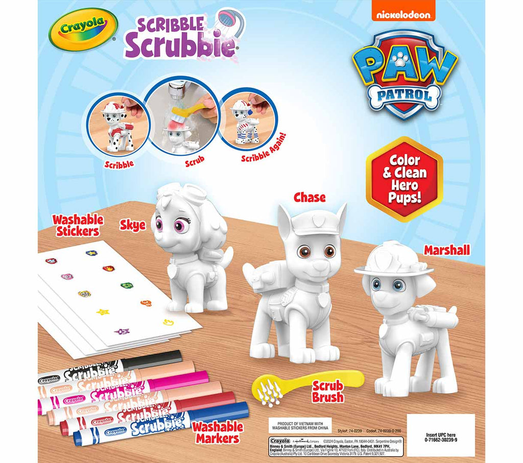 Scribble Scrubbie Paw Patrol Deluxe Set 3 count