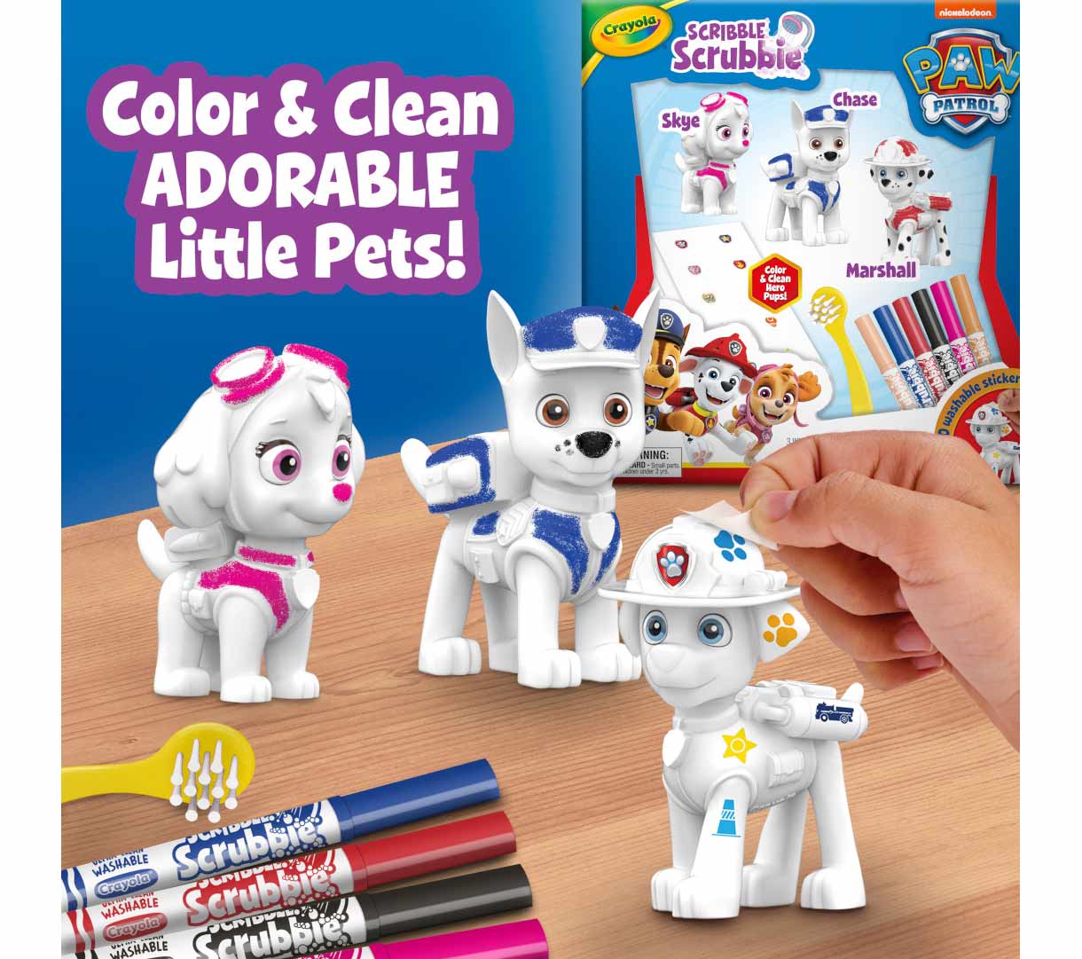 Scribble Scrubbie Paw Patrol Deluxe Set 3 count