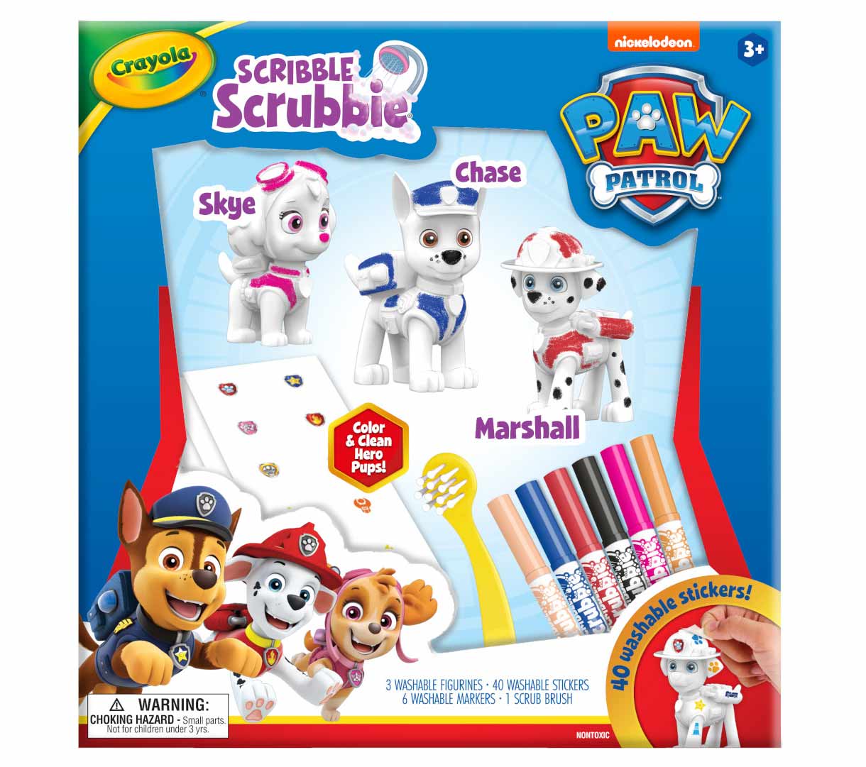 Scribble Scrubbie Paw Patrol Deluxe Set 3 count