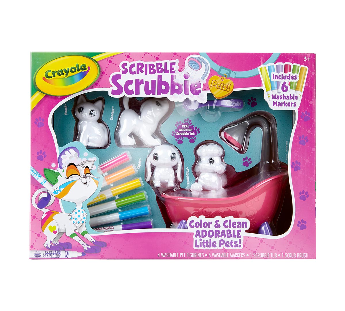 Scribble Scrubbie Pets Scrub Tub Playset
