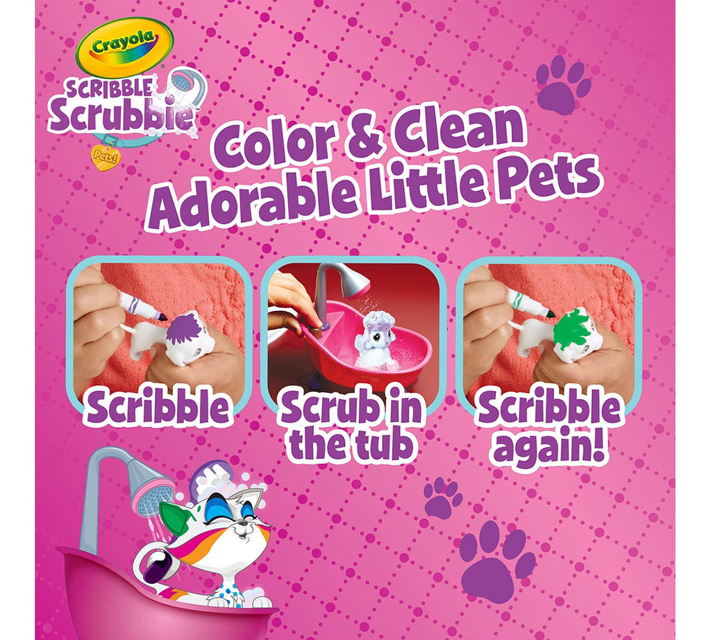 Scribble Scrubbie Pets Scrub Tub Playset